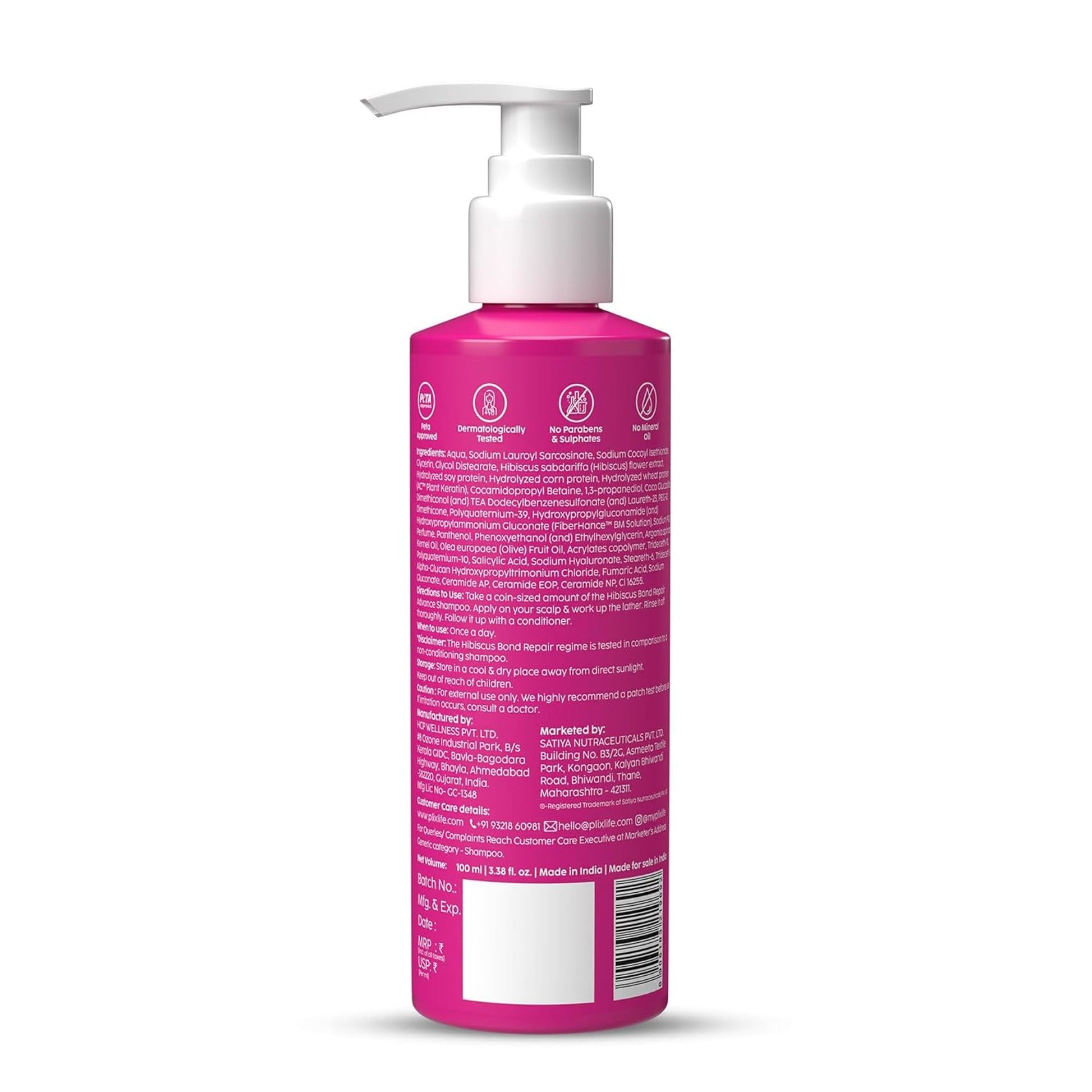 Plix The Plant Fix Hibiscus Bond Repair Advanced Shampoo