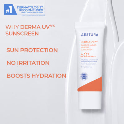 Aestura Derma UV365 Barrier Hydro Mineral Sunscreen 50+ SPF/PA++++