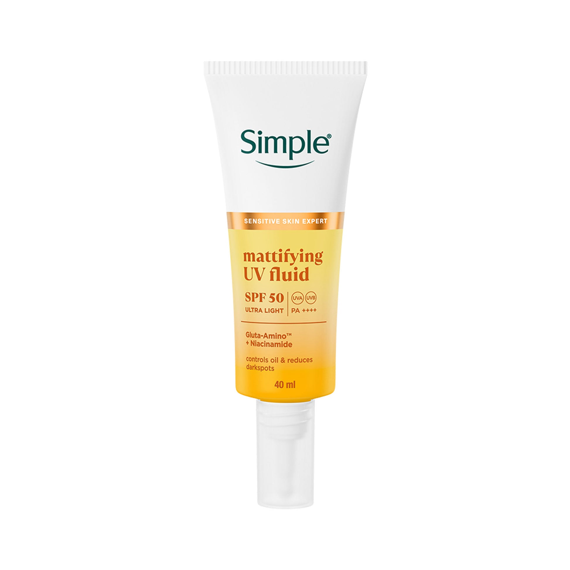 Simple Mattifying UV Fluid SPF 50 PA++++ with Niacinamide Sunscreen For Oily & Sensitive Skin