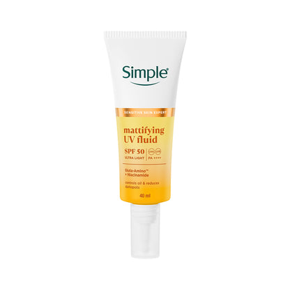 Simple Mattifying UV Fluid SPF 50 PA++++ with Niacinamide Sunscreen For Oily & Sensitive Skin