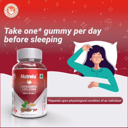 Patanjali Nutrela Ashwagandha & Melatonin Gummies - Distacart