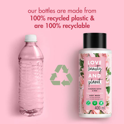 Love Beauty & Planet Murumuru Butter And Rose Moisturising Creme Body Wash