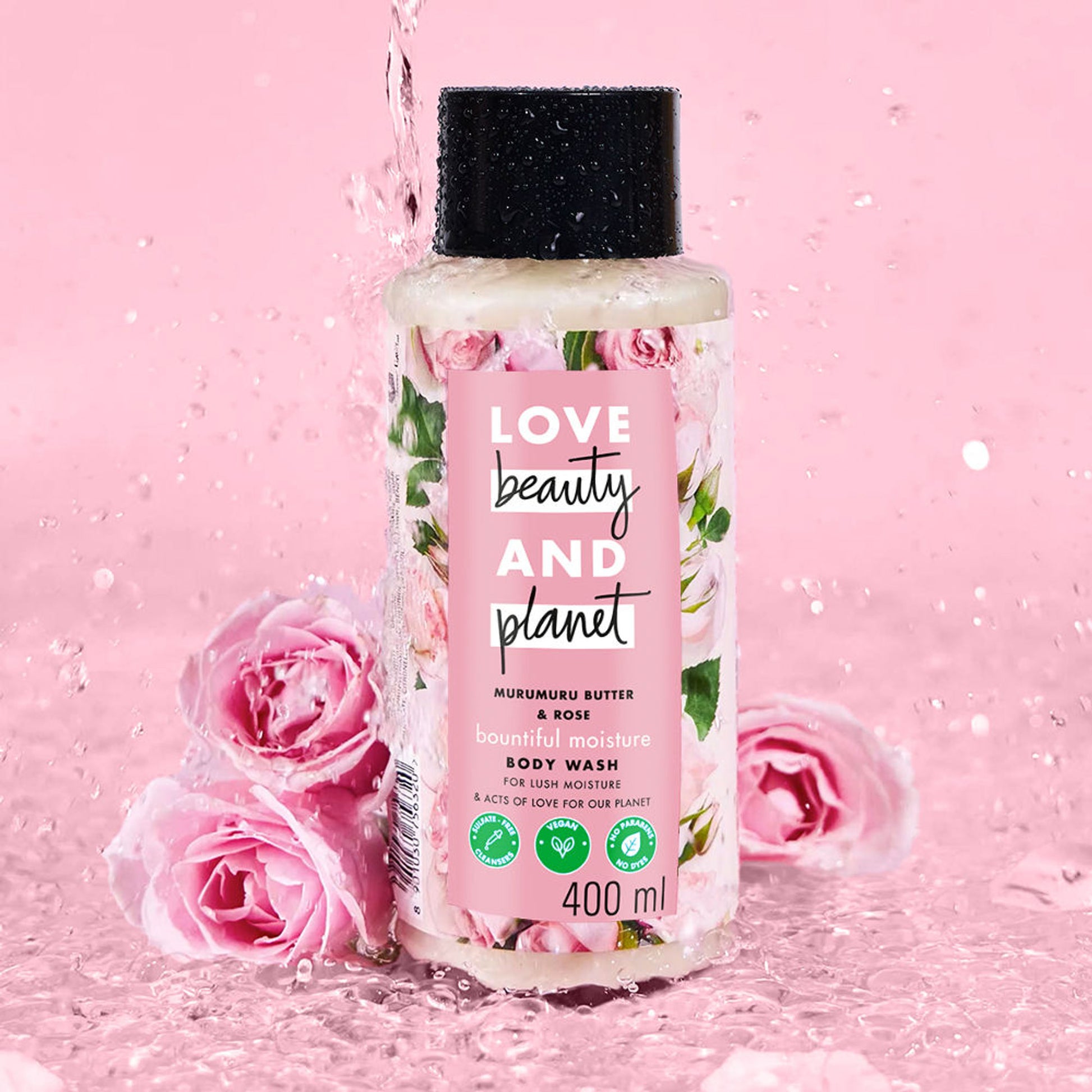Love Beauty & Planet Murumuru Butter And Rose Moisturising Creme Body Wash