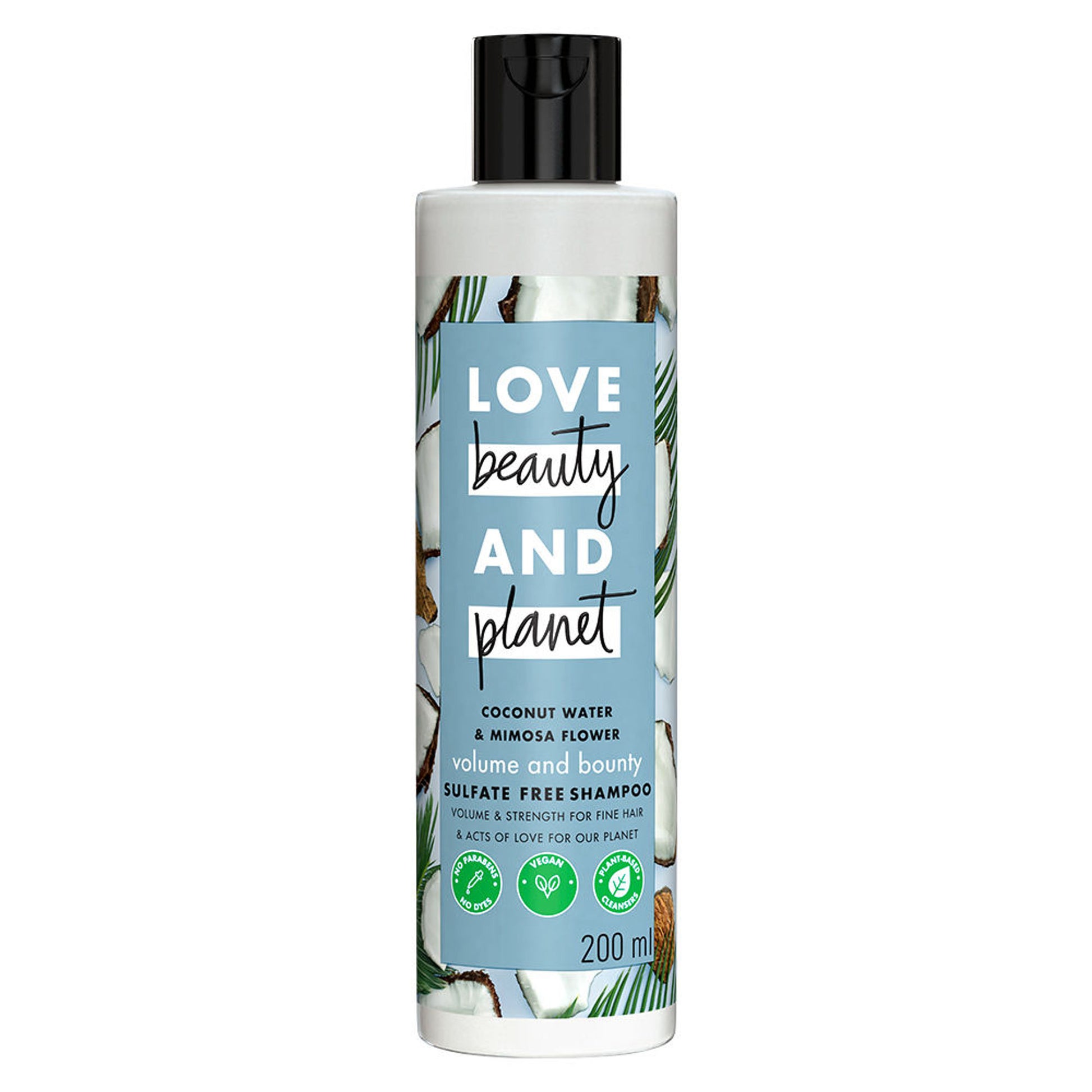 Love Beauty & Planet Coconut Water & Mimosa Flower Shampoo For Volume & Bounce, No Sulphates