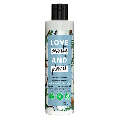 Love Beauty & Planet Coconut Water & Mimosa Flower Shampoo For Volume & Bounce, No Sulphates