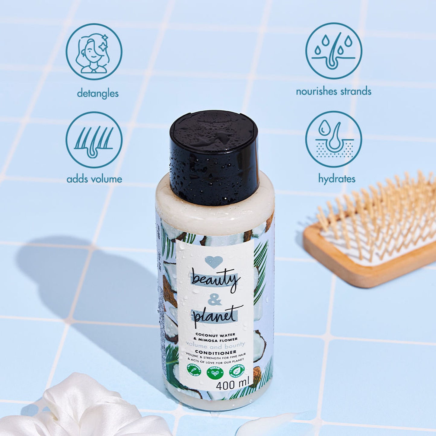 Love Beauty & Planet Coconut Water & Mimosa Flower Conditioner For Volume & Bounce