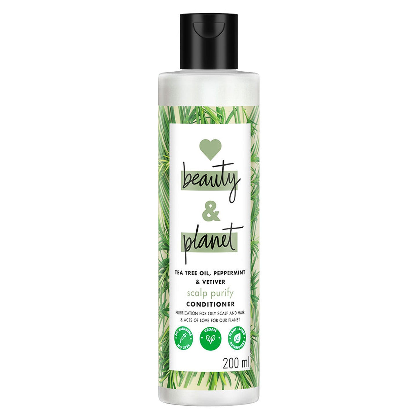 Love Beauty & Planet Tea Tree, Peppermint & Vetiver Clarifying Conditioner, No Sulphates