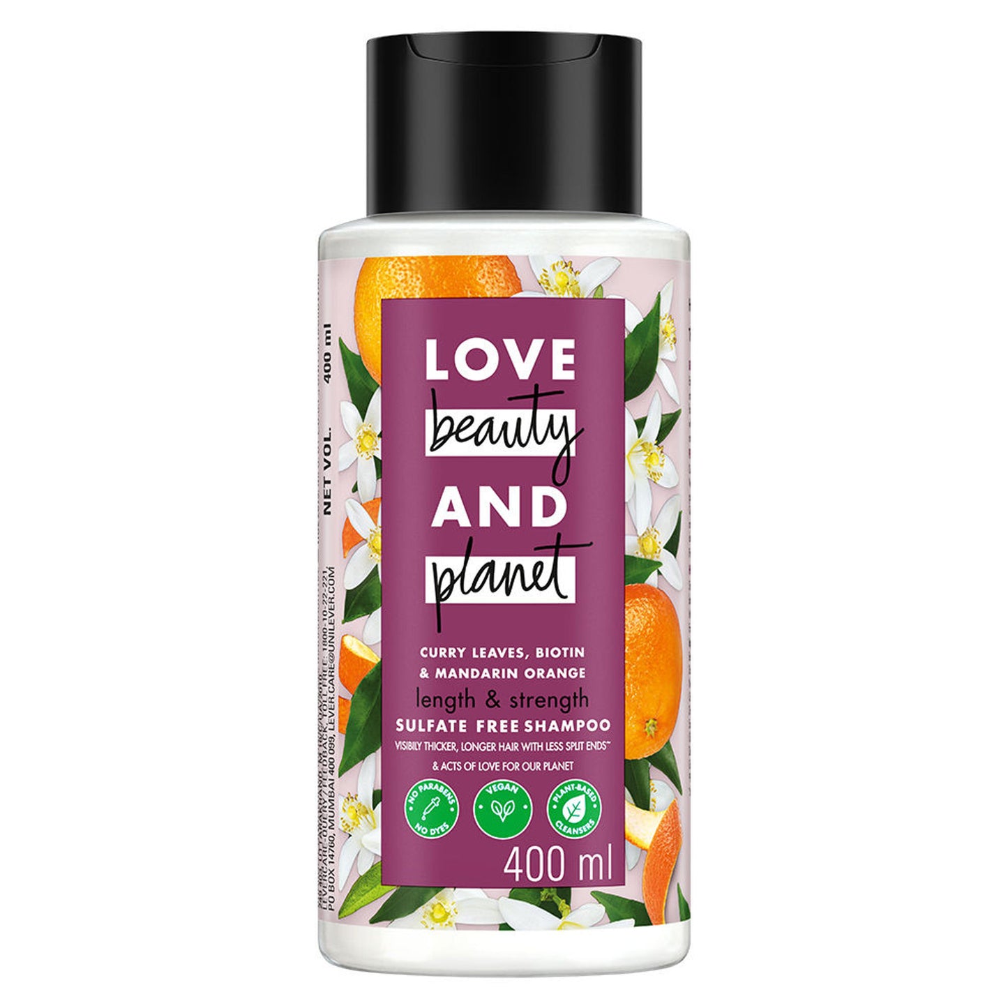 Love Beauty & Planet Curry Leaves & Biotin Sulpate Free Shampoo For Length And Strength