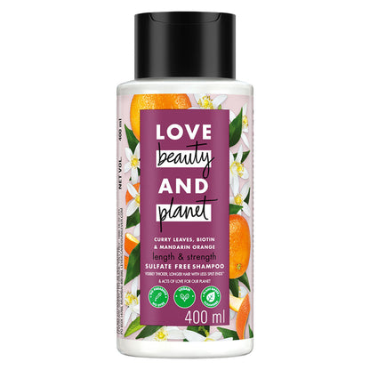 Love Beauty & Planet Curry Leaves & Biotin Sulpate Free Shampoo For Length And Strength