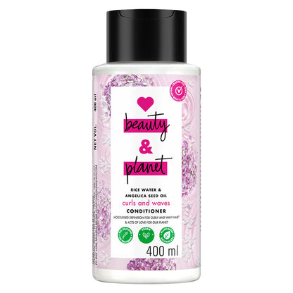 Love Beauty & Planet Rice Water & Angelica Seed Oil Conditioner For Curly And Wavy Hair