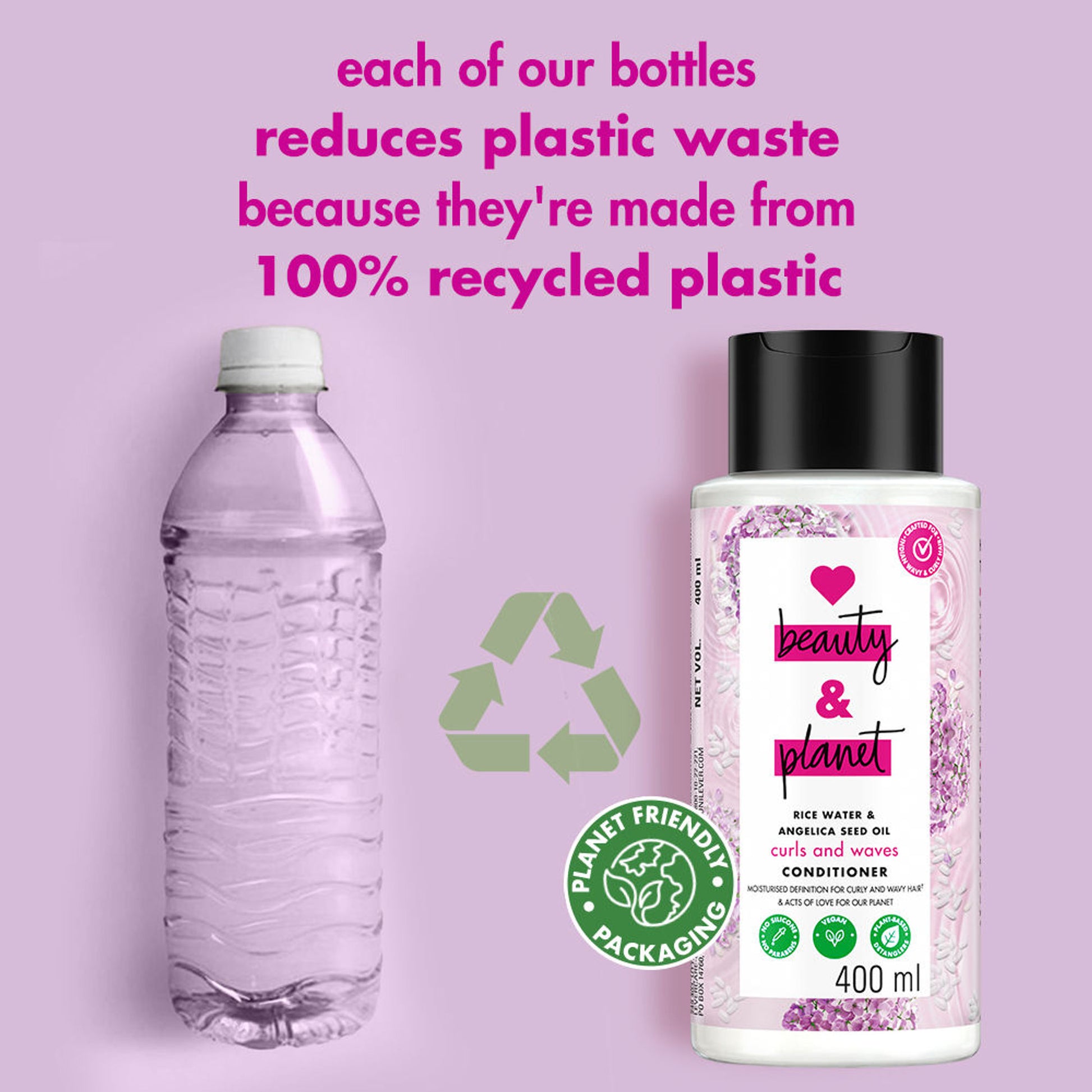 Love Beauty & Planet Rice Water & Angelica Seed Oil Conditioner For Curly And Wavy Hair
