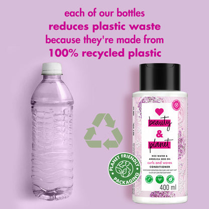 Love Beauty & Planet Rice Water & Angelica Seed Oil Conditioner For Curly And Wavy Hair