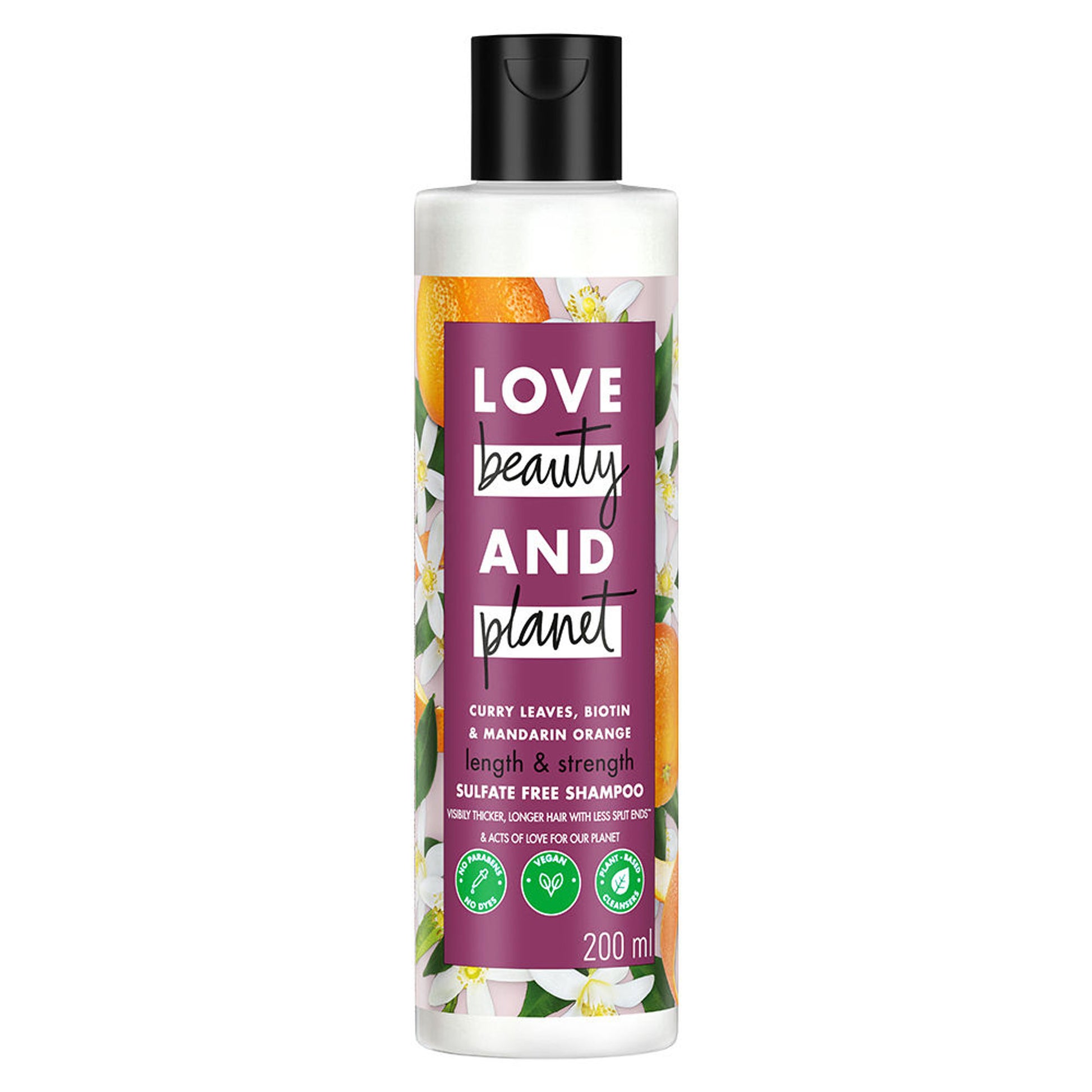 Love Beauty & Planet Curry Leaves & Biotin Sulpate Free Shampoo For Length And Strength