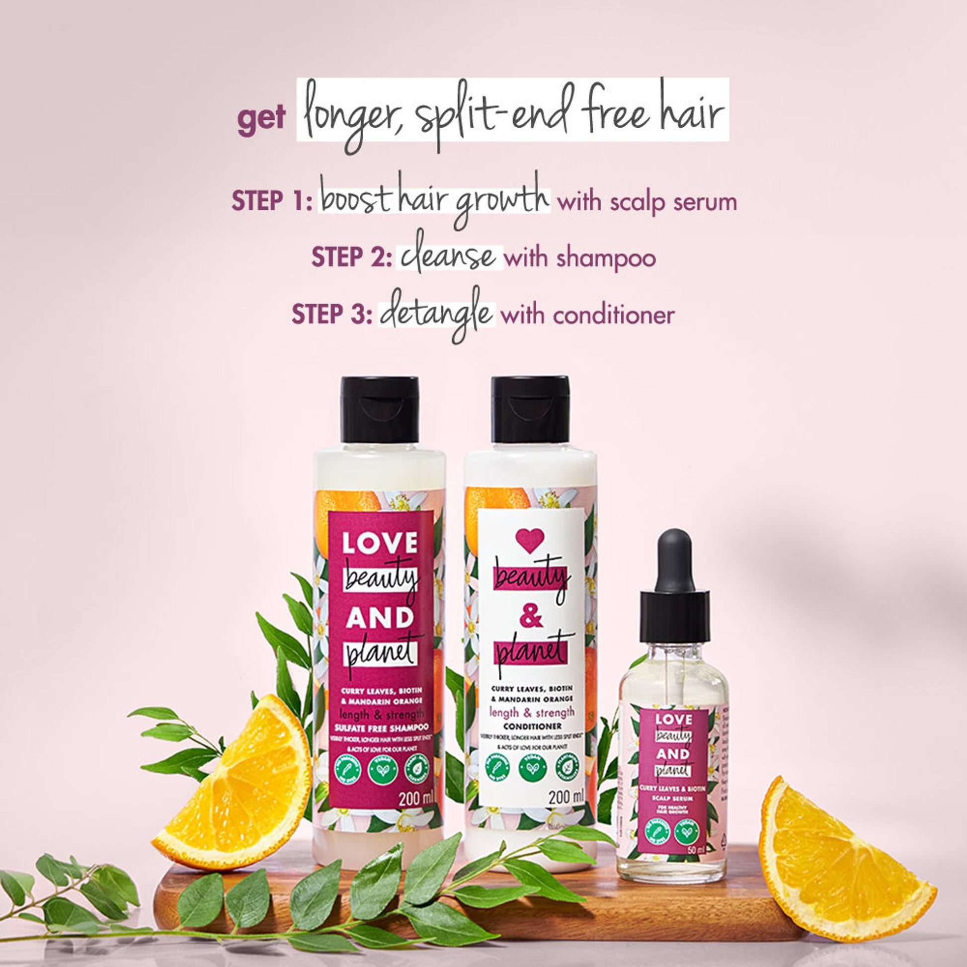 Love Beauty & Planet Curry Leaves & Biotin Sulphate Free Conditioner For Length And Strength