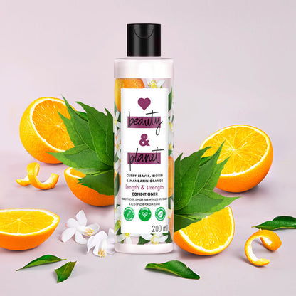 Love Beauty & Planet Curry Leaves & Biotin Sulphate Free Conditioner For Length And Strength