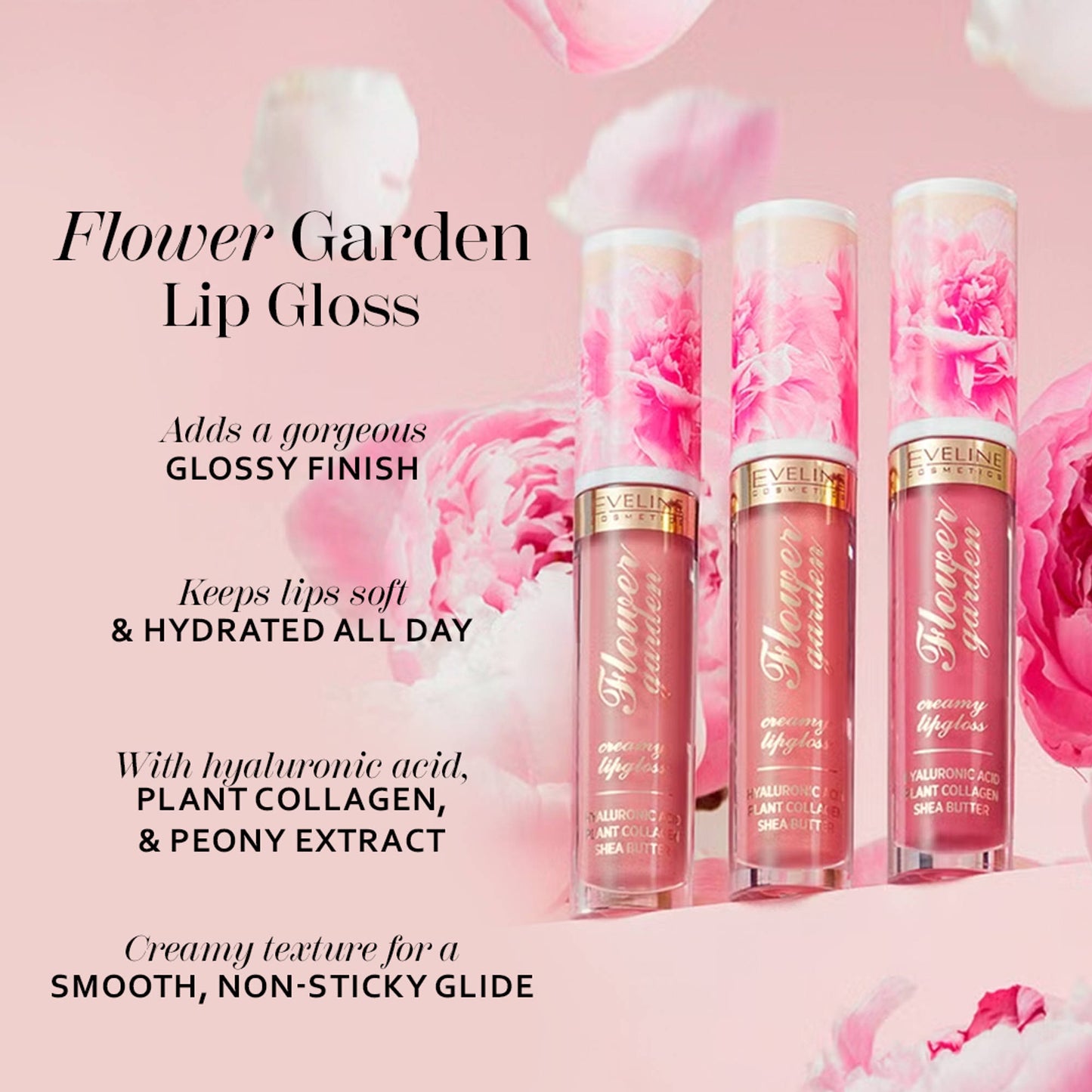 Eveline Cosmetics Flower Garden Lip Gloss - No 02 Sweet Daisy