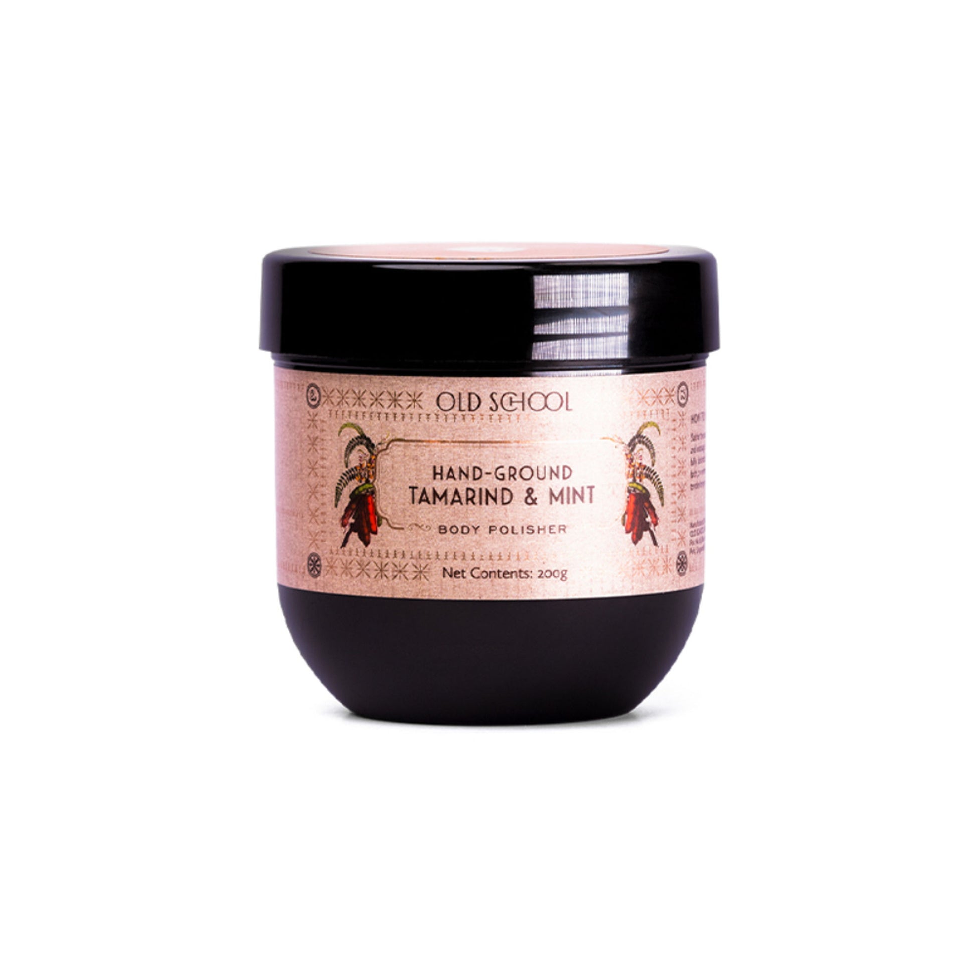 Old School Tamarind & Mint Body Scrub Exfoliating & Brightening for Tan Removal, Glowing Skin
