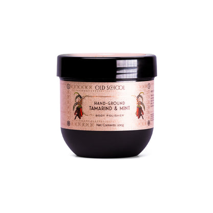 Old School Tamarind & Mint Body Scrub Exfoliating & Brightening for Tan Removal, Glowing Skin