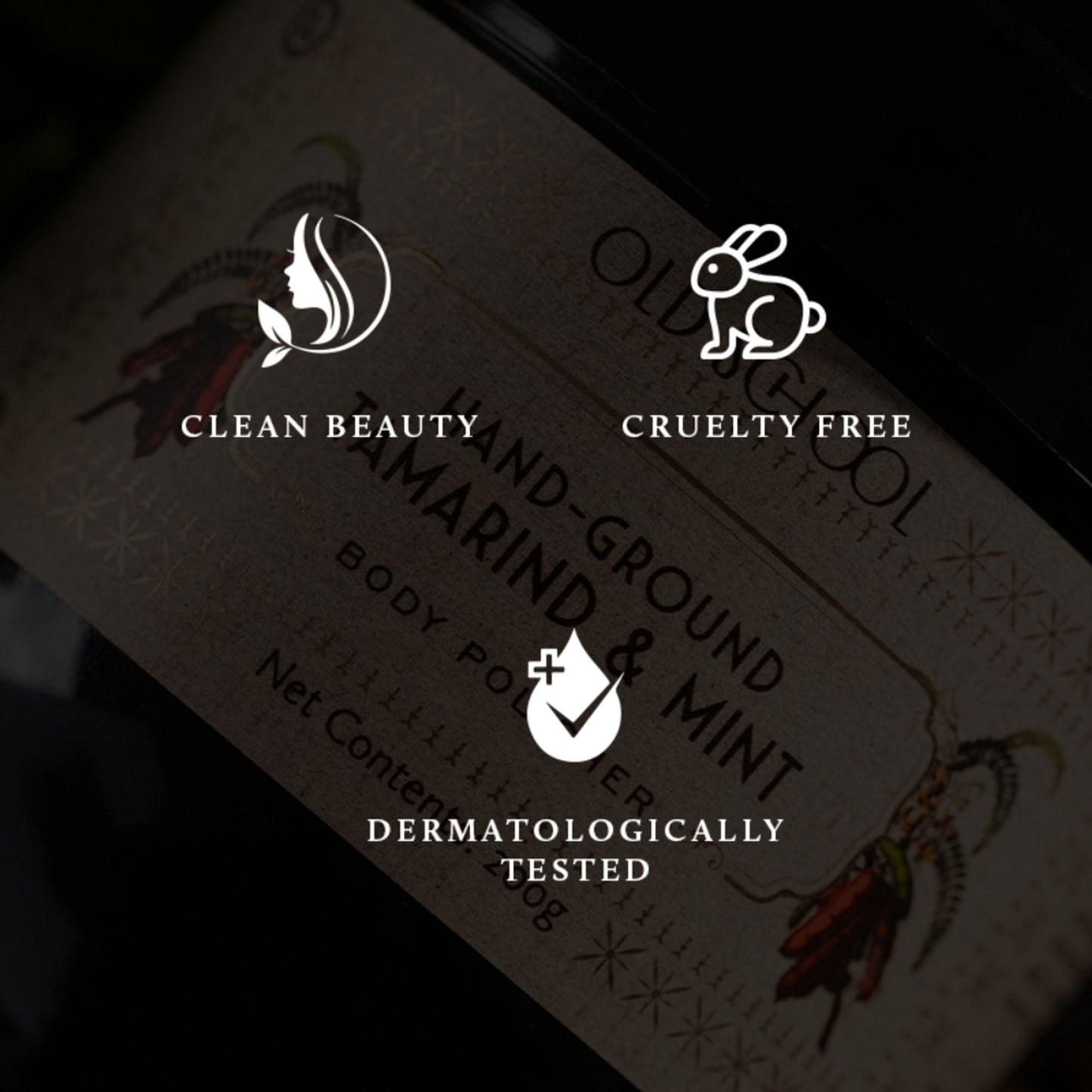 Old School Tamarind & Mint Body Scrub Exfoliating & Brightening for Tan Removal, Glowing Skin