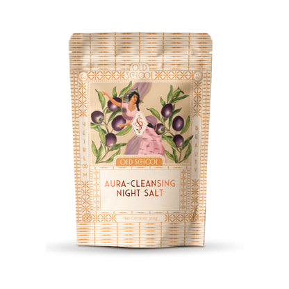Old School Aura Cleansing Night Bath Salt With Himalayan Salt Relaxes Body, Mind, Muscles & Joints