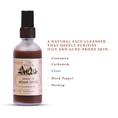 Old School Arrack Of Indian Spices Cleansing Face Wash For Dry Oily, Acne Prone Removes Dark Spots