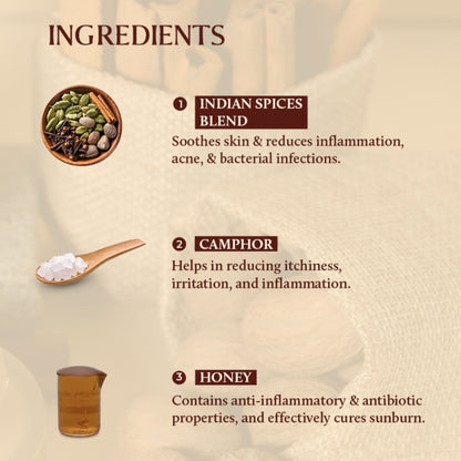 Old School Arrack Of Indian Spices Cleansing Face Wash For Dry Oily, Acne Prone Removes Dark Spots