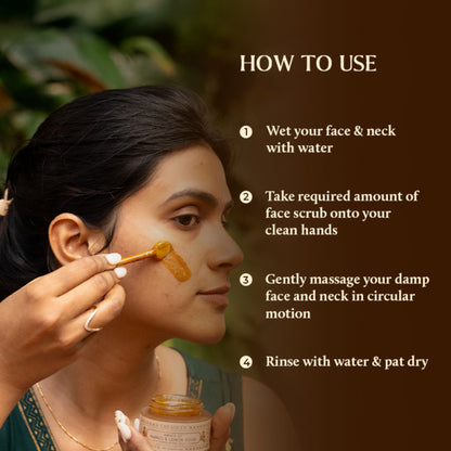 Old School Mango & Lemon Sugar Jelly Face Scrub for Radiant Glow & Hydration Removes Dead Skin