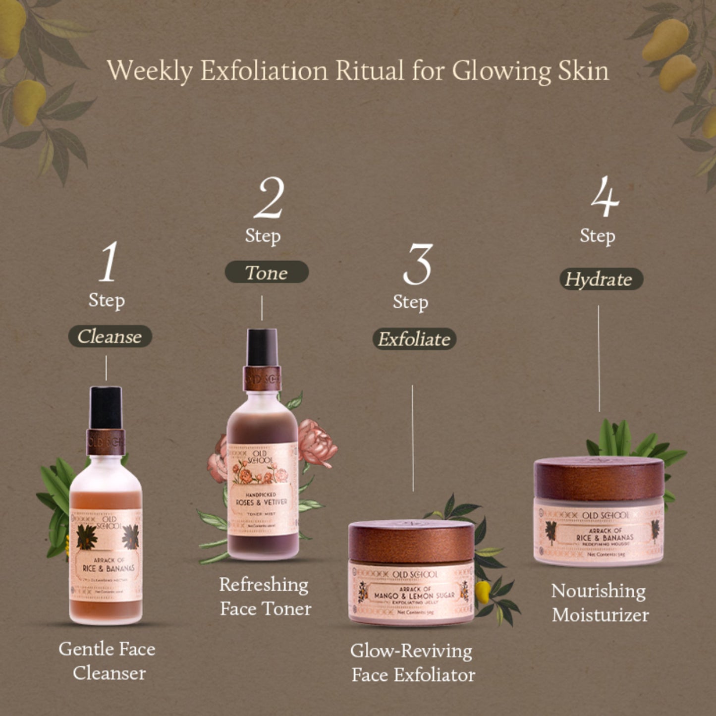 Old School Mango & Lemon Sugar Jelly Face Scrub for Radiant Glow & Hydration Removes Dead Skin
