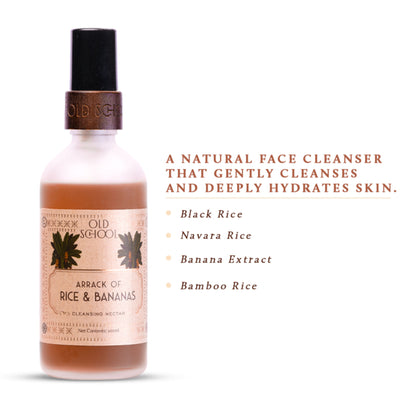 Old School Arrack Of Rice & Bananas Cleansing Hydrating Face Wash for Oily, Dry & Acne-Prone Skin