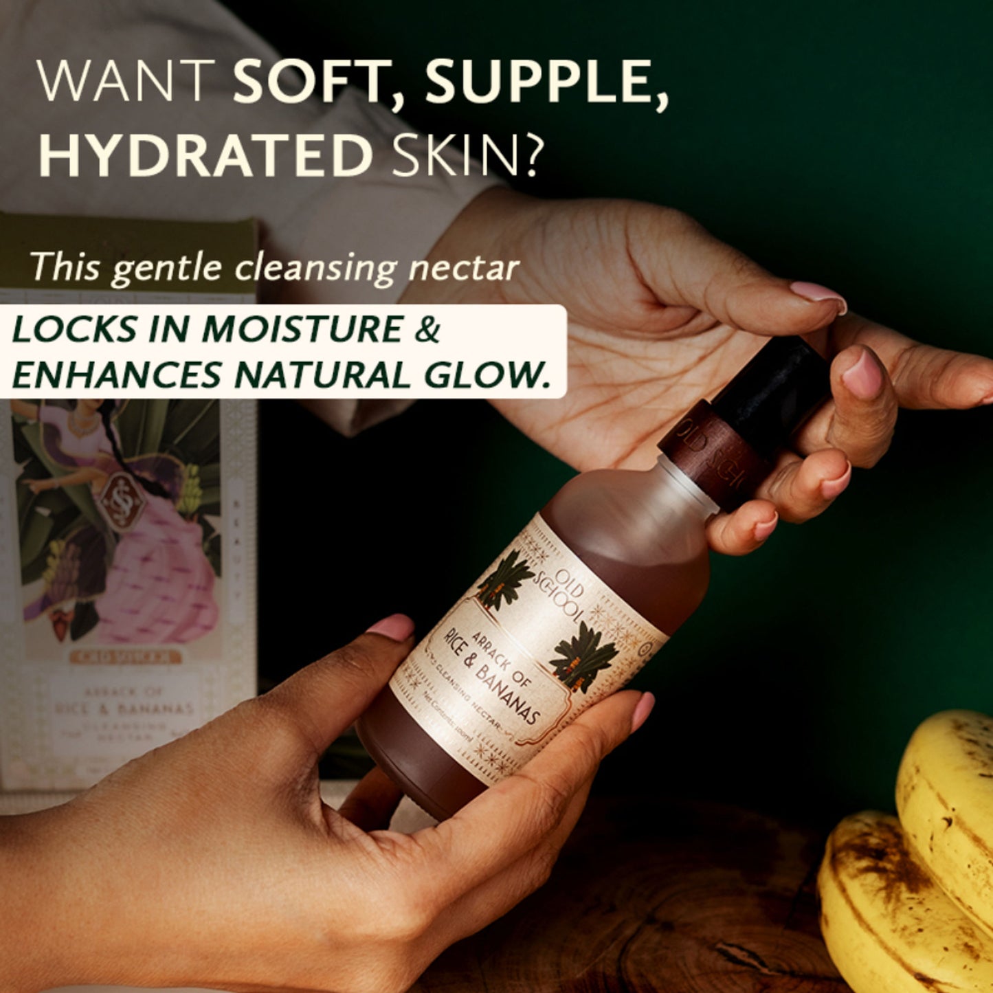 Old School Arrack Of Rice & Bananas Cleansing Hydrating Face Wash for Oily, Dry & Acne-Prone Skin