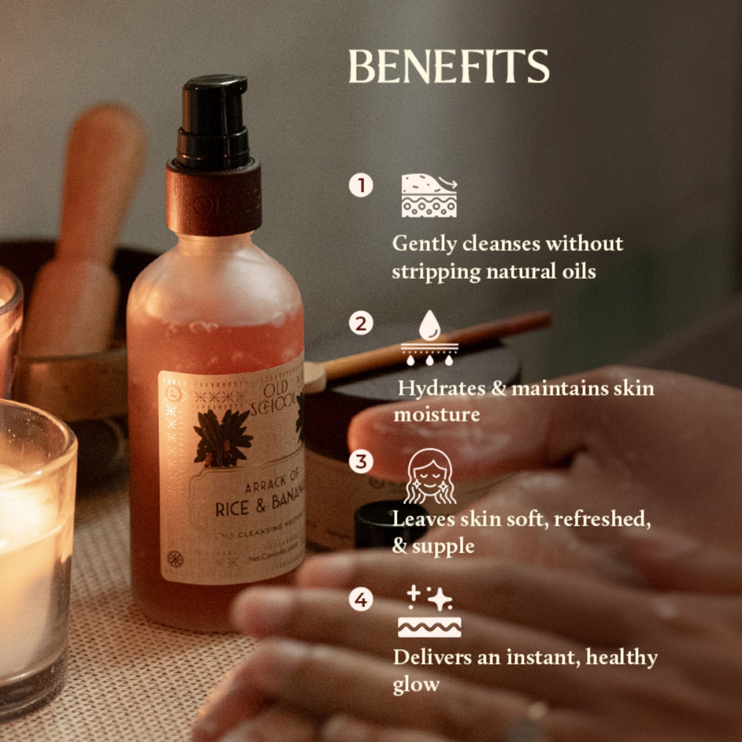 Old School Arrack Of Rice & Bananas Cleansing Hydrating Face Wash for Oily, Dry & Acne-Prone Skin