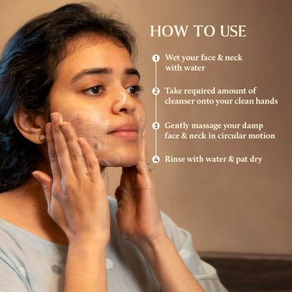 Old School Arrack Of Rice & Bananas Cleansing Hydrating Face Wash for Oily, Dry & Acne-Prone Skin