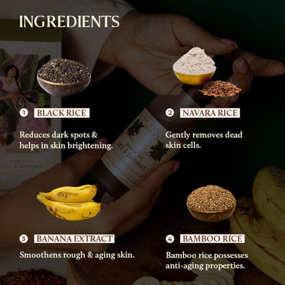 Old School Arrack Of Rice & Bananas Cleansing Hydrating Face Wash for Oily, Dry & Acne-Prone Skin