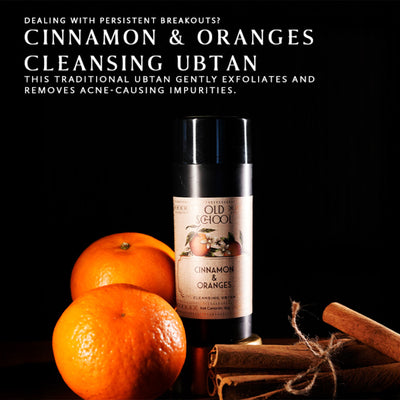 Old School Cinnamon & Oranges Cleansing Ubtan Face Wash Powder For Clear Skin & Remove Dead Skin