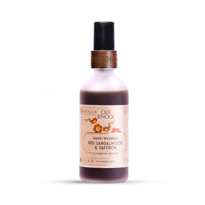 Old School Red Sandalwood & Saffron Face Wash for Oily, Instant Glow, Acne Prone & Mature Skin