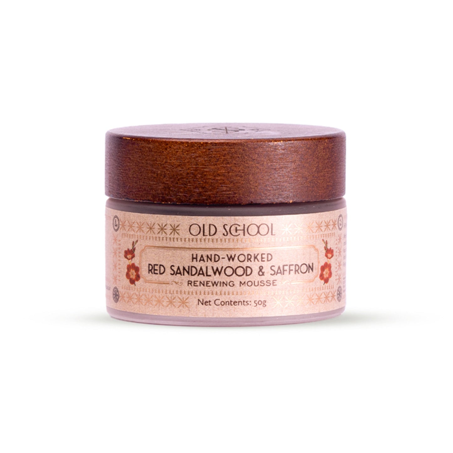 Old School Red Sandalwood & Saffron Face Moisturiser For Dull Skin Reduces Fine Lines & Wrinkle