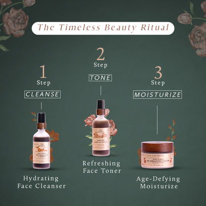 Old School Red Sandalwood & Saffron Face Moisturiser For Dull Skin Reduces Fine Lines & Wrinkle