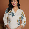 Dhiyona IE Women Floral Printed Regular Pure Cotton Kurta with Palazzos