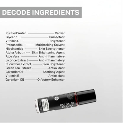 House Of Beauty Lip Corrector Serum in a sleek bottle, designed to improve and hydrate lips with natural ingredients.