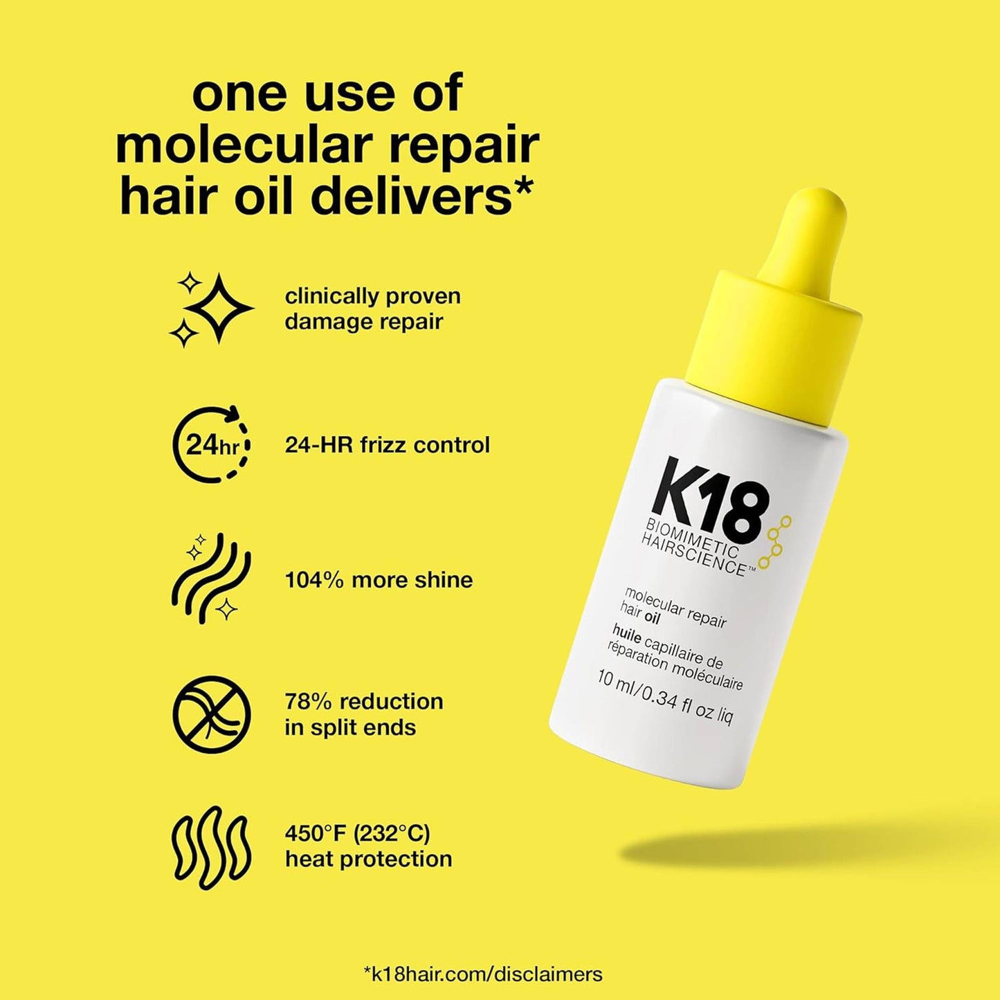 K18 Molecular Repair Hair Oil