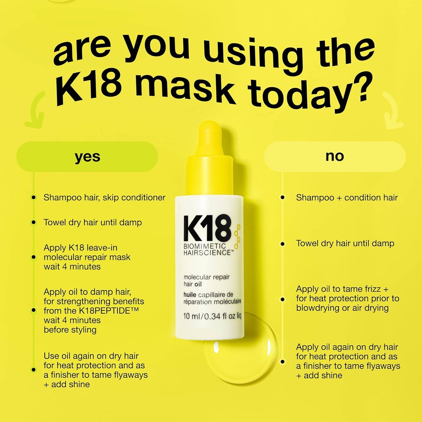 K18 Molecular Repair Hair Oil