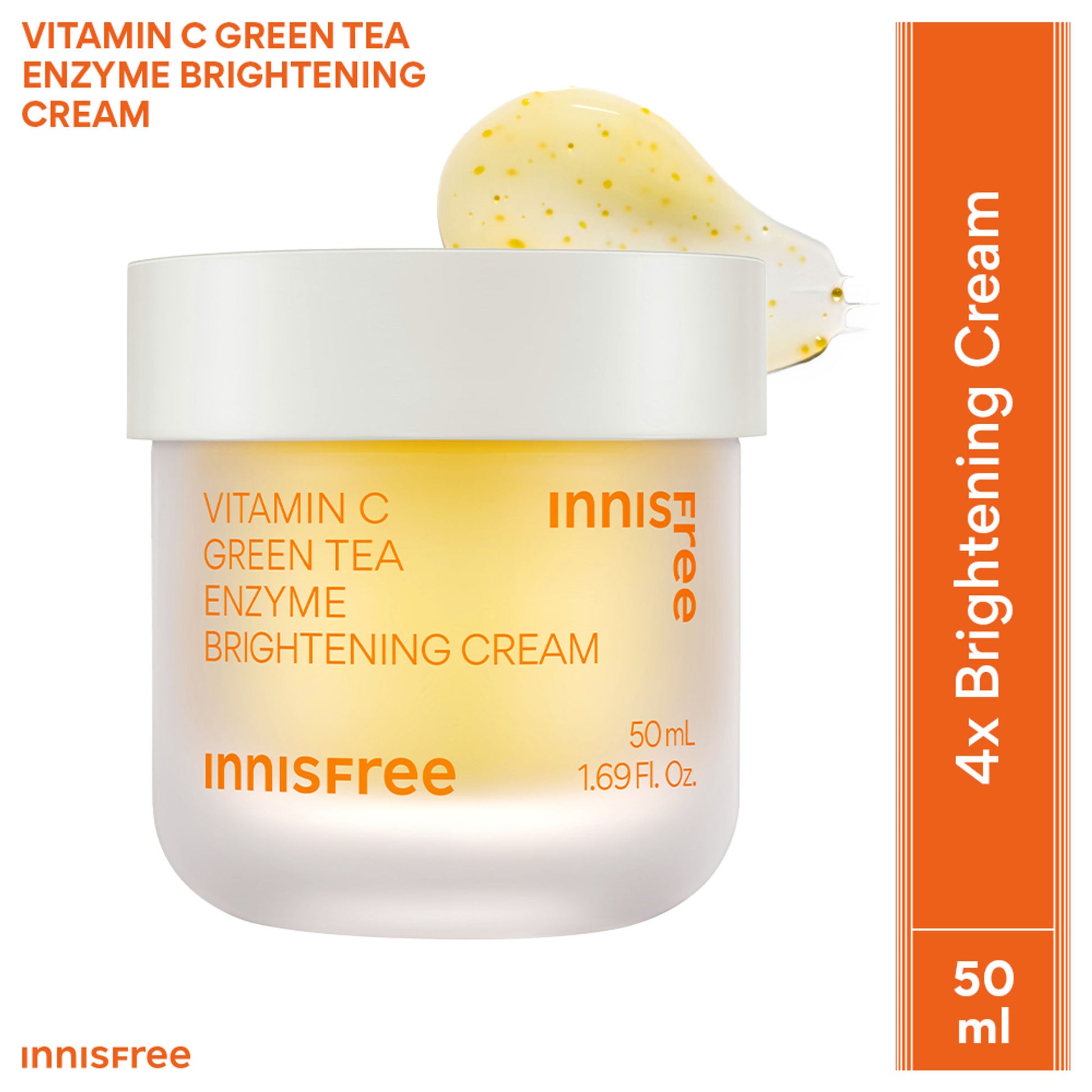 Innisfree Vitamin C Green Tea Brightening Cream - Evens Skin Tone