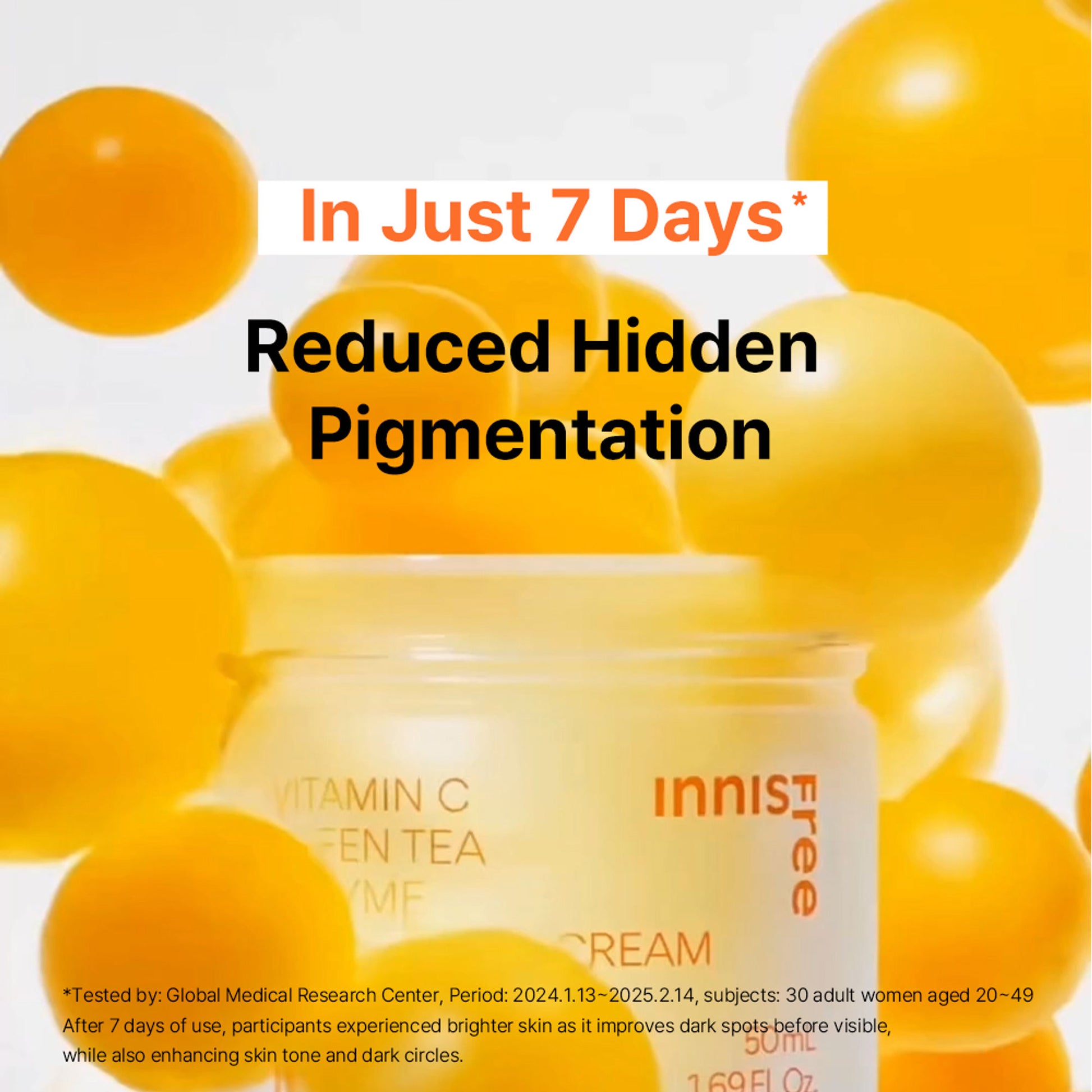 Innisfree Vitamin C Green Tea Brightening Cream - Evens Skin Tone