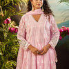 Indyancart IE Women Ethnic Motifs Embroidered Cotton Kurta with Trousers & Dupatta