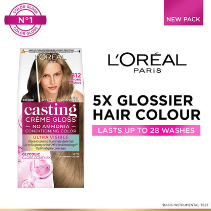 L'oreal Paris Casting Creme Hair Color With Glycolic Gloss Complex
