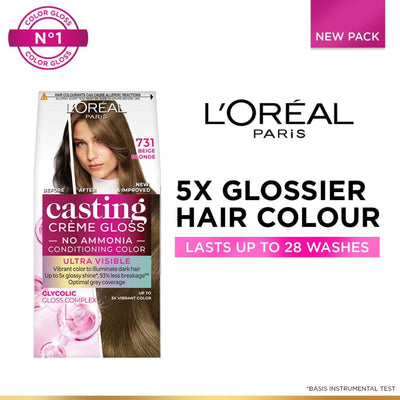 L'oreal Paris Casting Creme Hair Color With Glycolic Gloss Complex