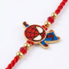 Dhiyona Kids Spider Man Character Artificial Beads Thread Rakhi With Roli Chawal Chandan