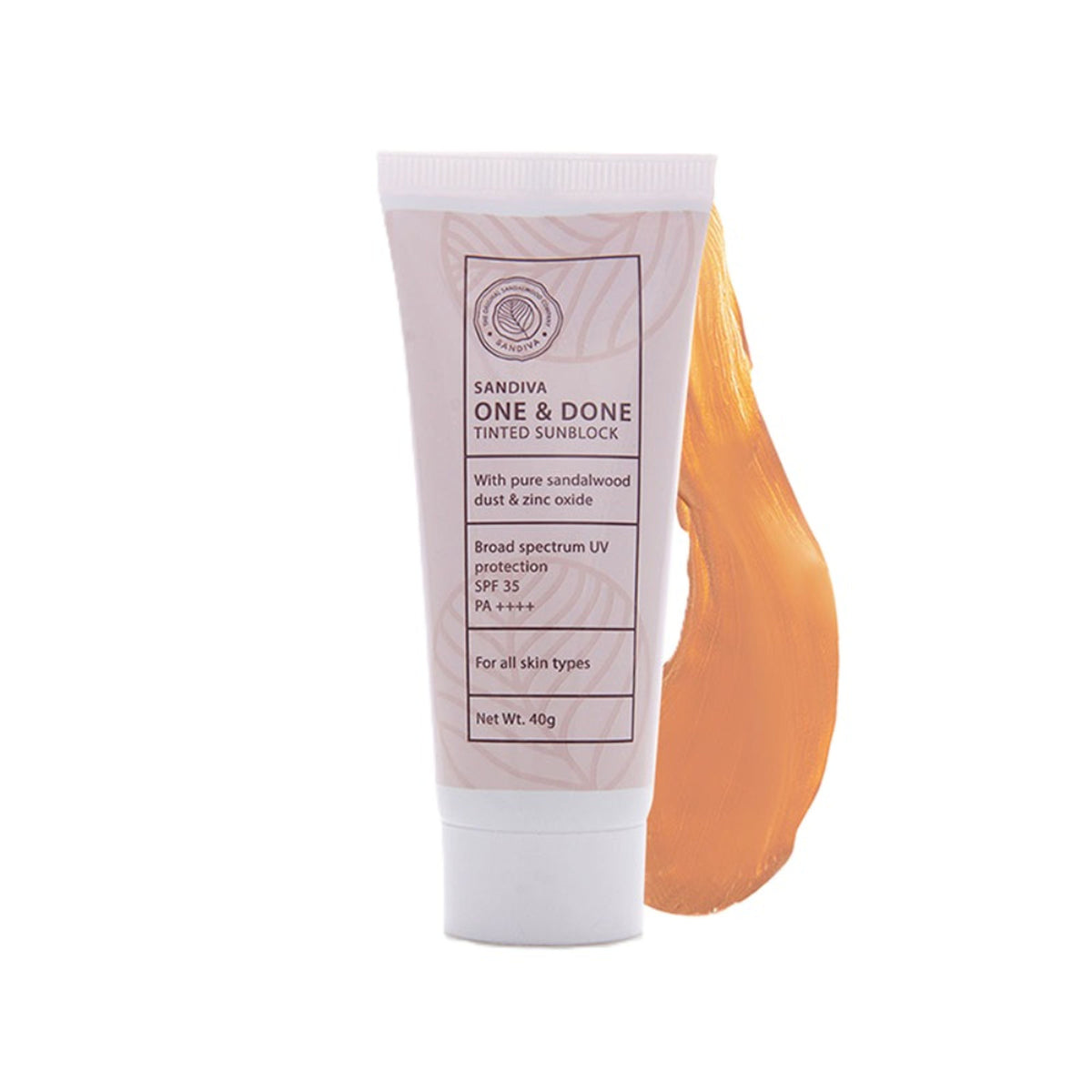 Sandiva One & Done Tinted Sunscreen With Zinc Oxide, SPF 35 PA++++, No White Cast - Tint No. 11