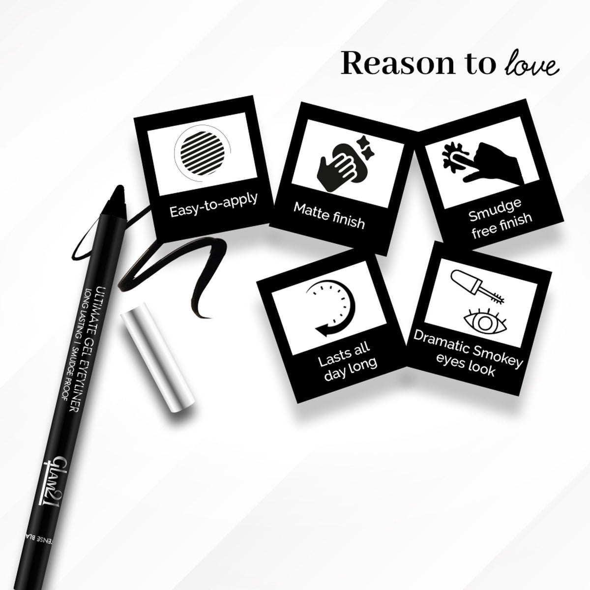 GLAM21 Ultimate Gel Eyeliner Kajal Pencil