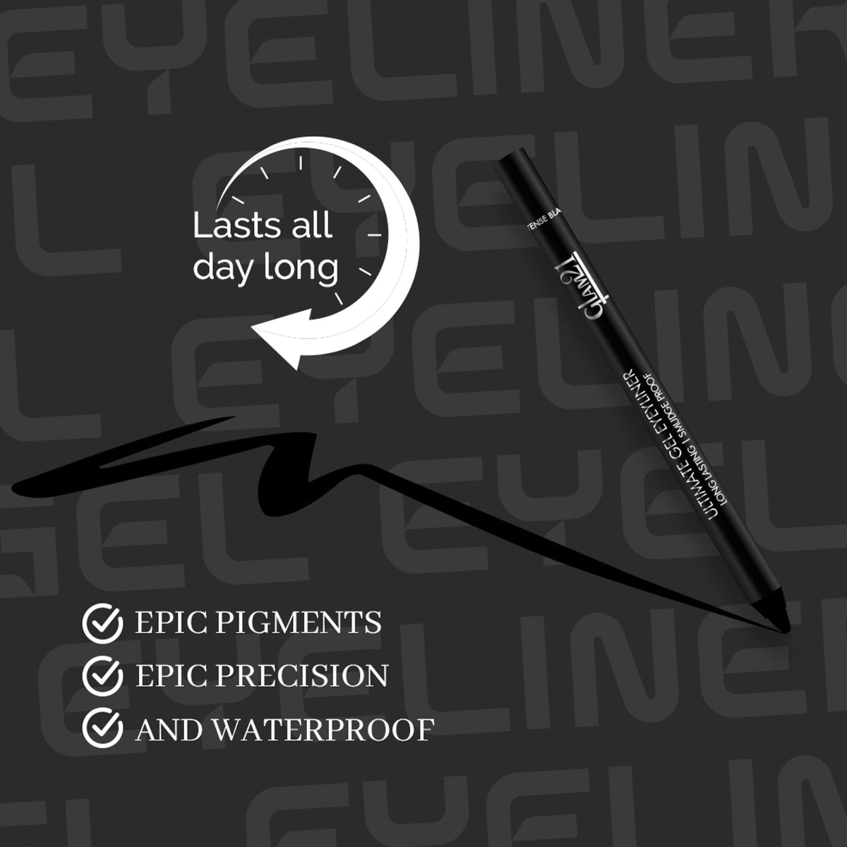 GLAM21 Ultimate Gel Eyeliner Kajal Pencil